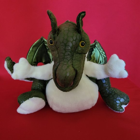 Folkmanis Green Baby Dragon Plush Puppet - Picture 1 of 12